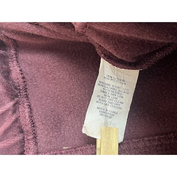 Elwood Velvet Velour Jogger Lounge Maroon athleisure Sweatpants Women's Xs - Picture 10 of 12